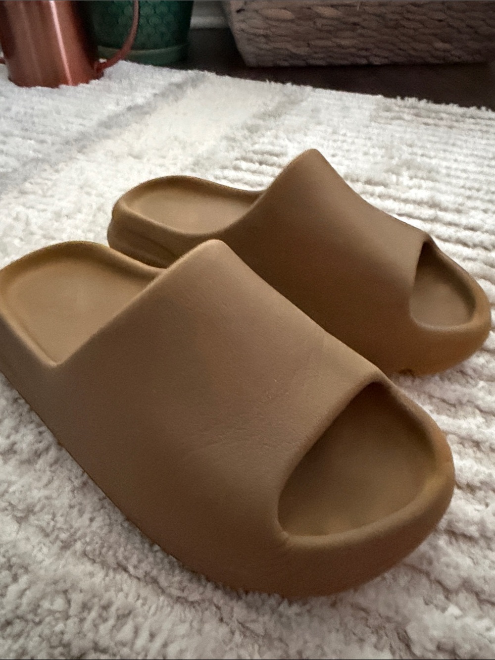 adidas Women's Slide Sandals in Brown